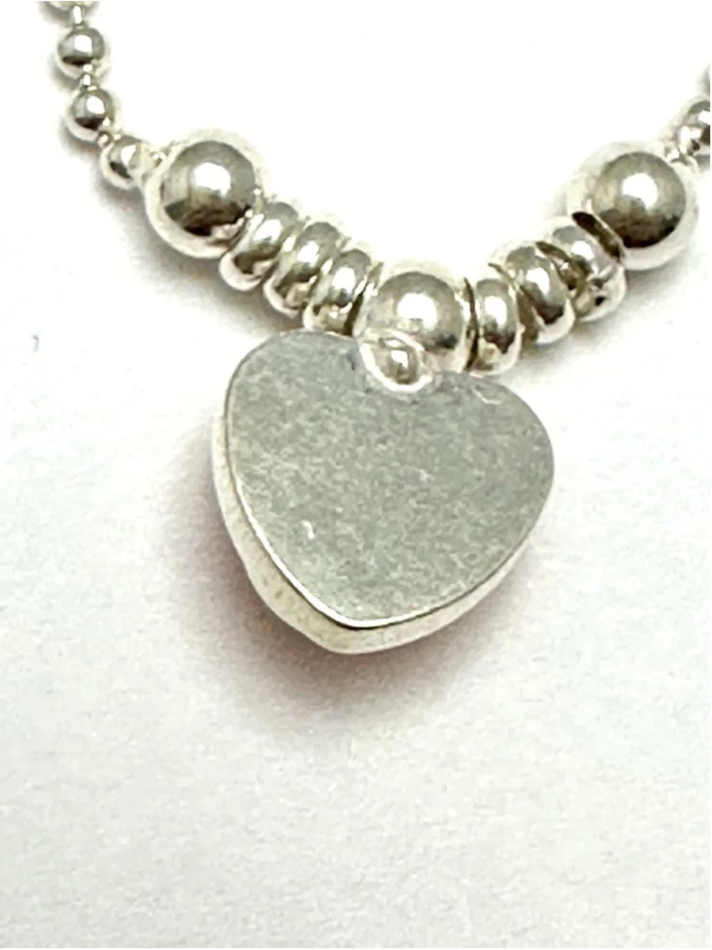 Vintage Italy 925 Sterling Silver Heart Bracelet - Orange Cat's Eye Stone - 7.5" - Picture 4 of 8